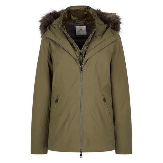 Giacca da equitazione impermeabile da donna con cappuccio HV Polo Isa