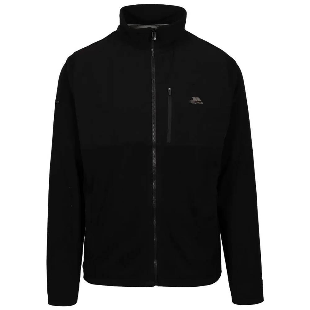 TRESPASS Mens Falkenham Fleece Jacket (Black)