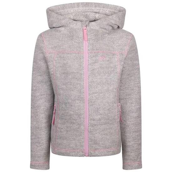 Felpa Con Cappuccio E Zip Intera Donna Trespass Shawna Bianco Rosa