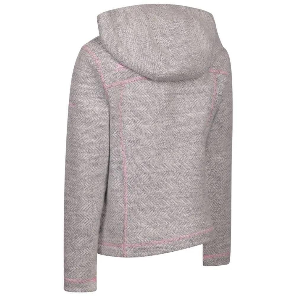 "Shawna" Hoodie mit durchgehendem Reißverschluss für Damen Mädchen Weiß/Pink 2/3