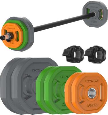 Set di pesi Aerobic Pump 20KG - Set di bilanciere in gomma - incl. bilanciere
