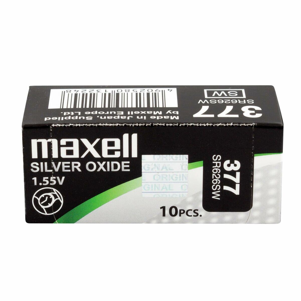 Pile bouton Maxell SR626SW 377 Piles Bouton 3/4