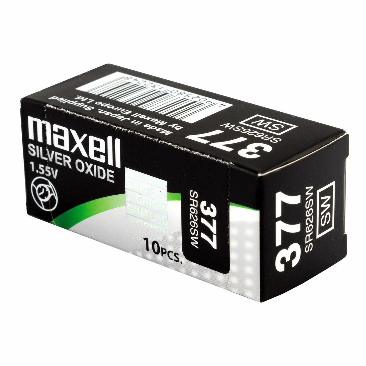 Pile bouton Maxell SR626SW 377 Piles Bouton 2/4