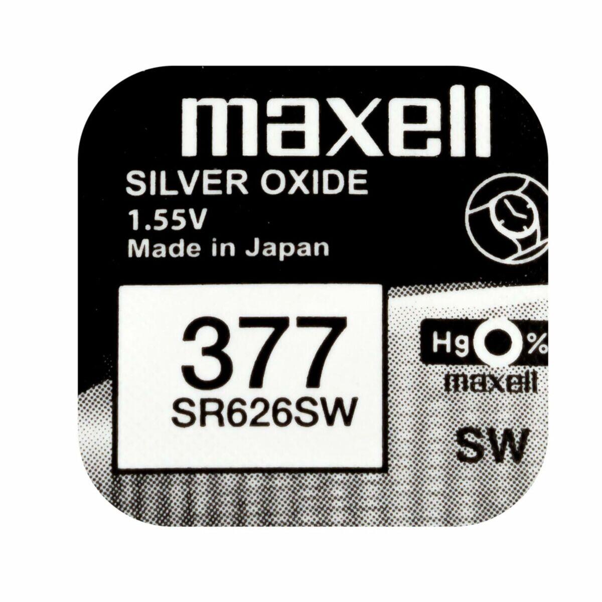 Pile bouton Maxell SR626SW 377 Piles Bouton 4/4