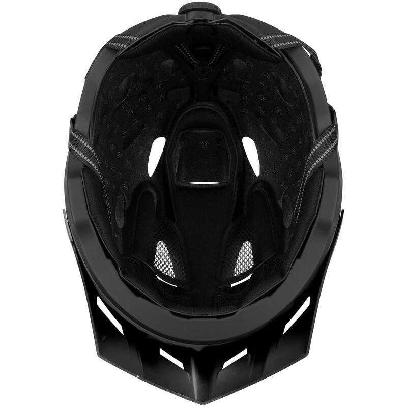 Casca bicicletă 1936 reglabilă cu LED reîncărcabil, neagră L (59-61 cm)