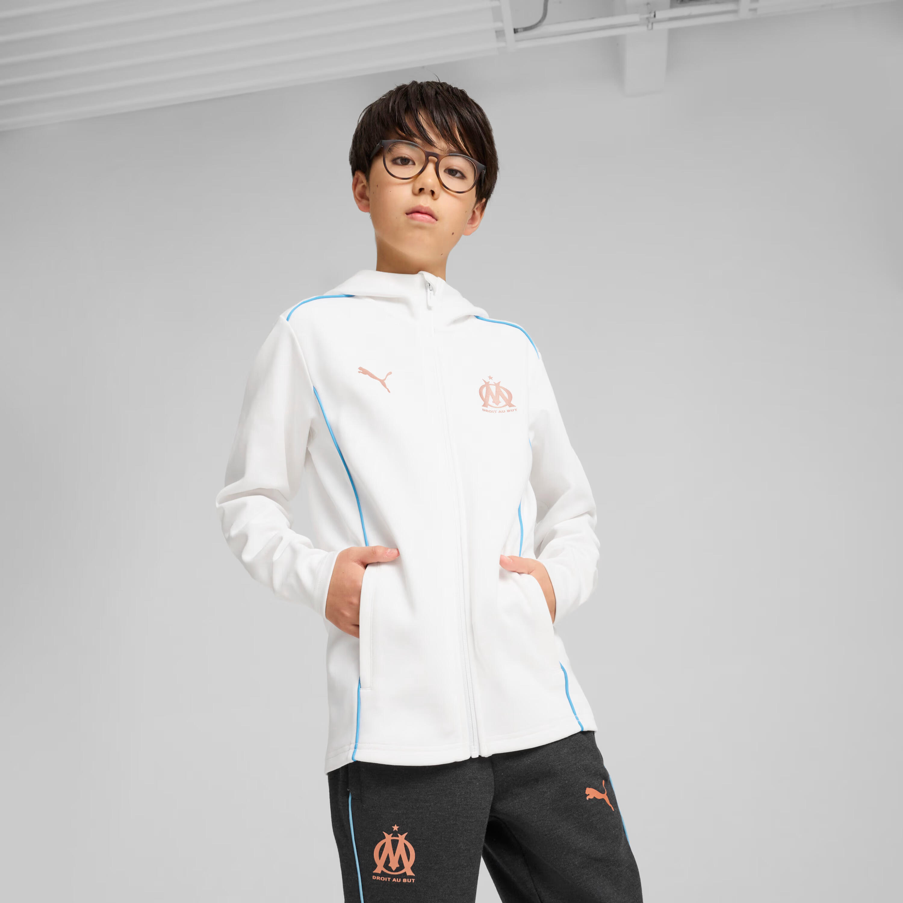 Kinder trainingsjack met capuchon OM Casuals 2024/25 2/6