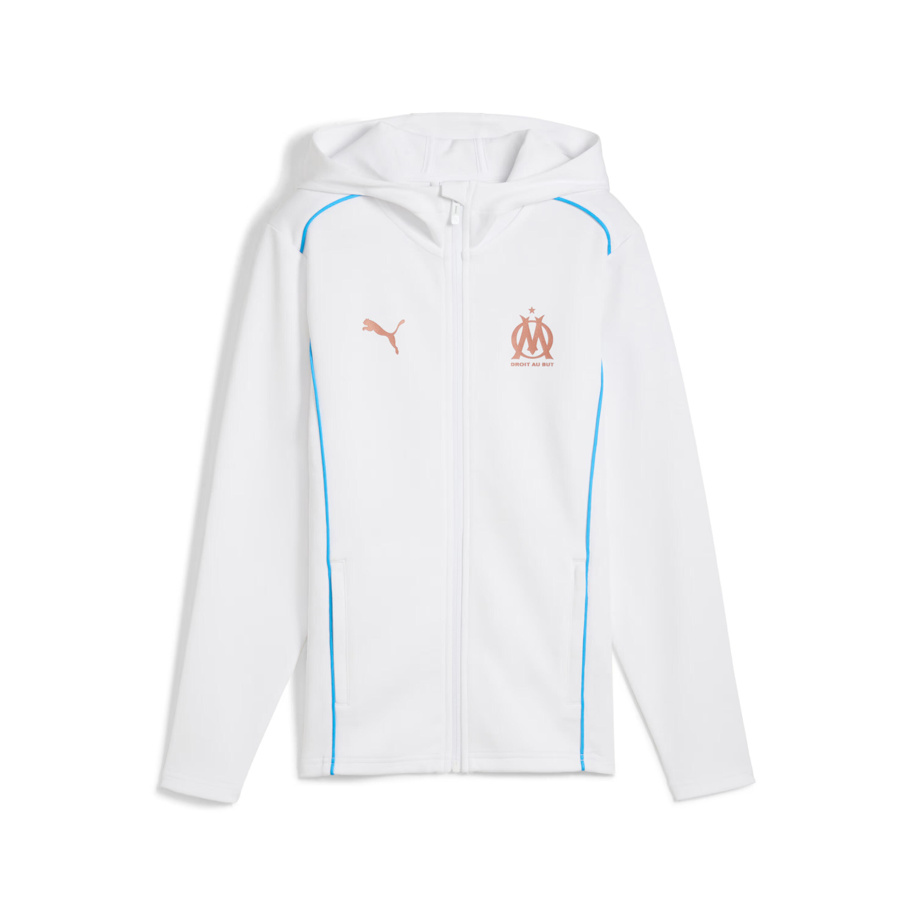 PUMA Kinder trainingsjack met capuchon OM Casuals 2024/25