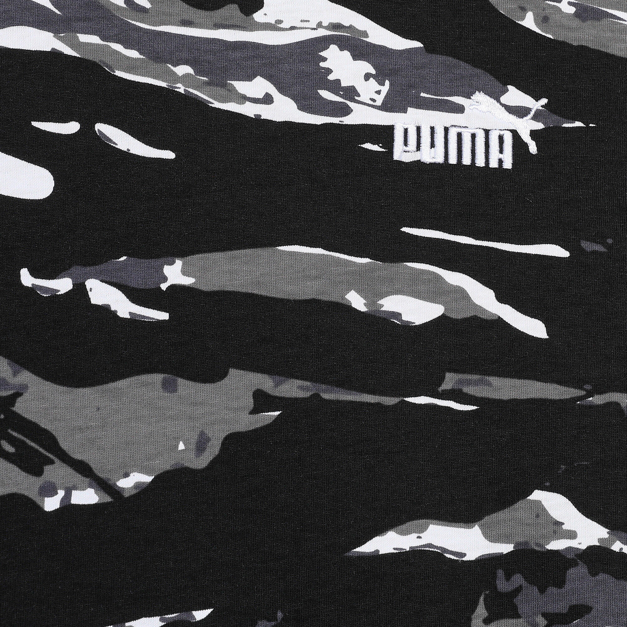 Młodzieżowa koszulka Essentials Camo PUMA Black 7/7