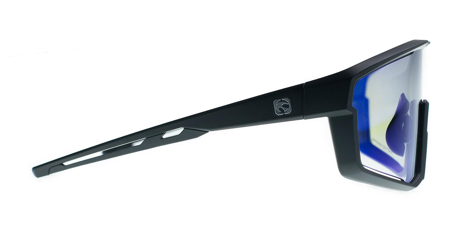 Lunettes de soleil AKILA noir mat, CX Bleu Photochromique - cat.1-3 - MUNDAKA 3/4
