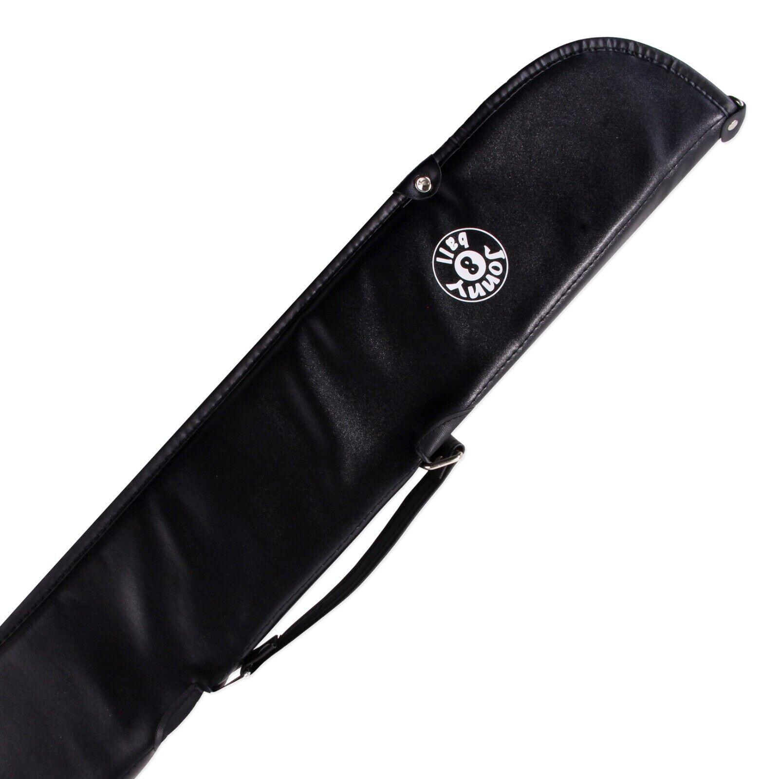 FUNKY CHALK Jonny 8 Ball Heavy Duty Vinyl Soft Case for 2 Piece Snooker Pool Cue