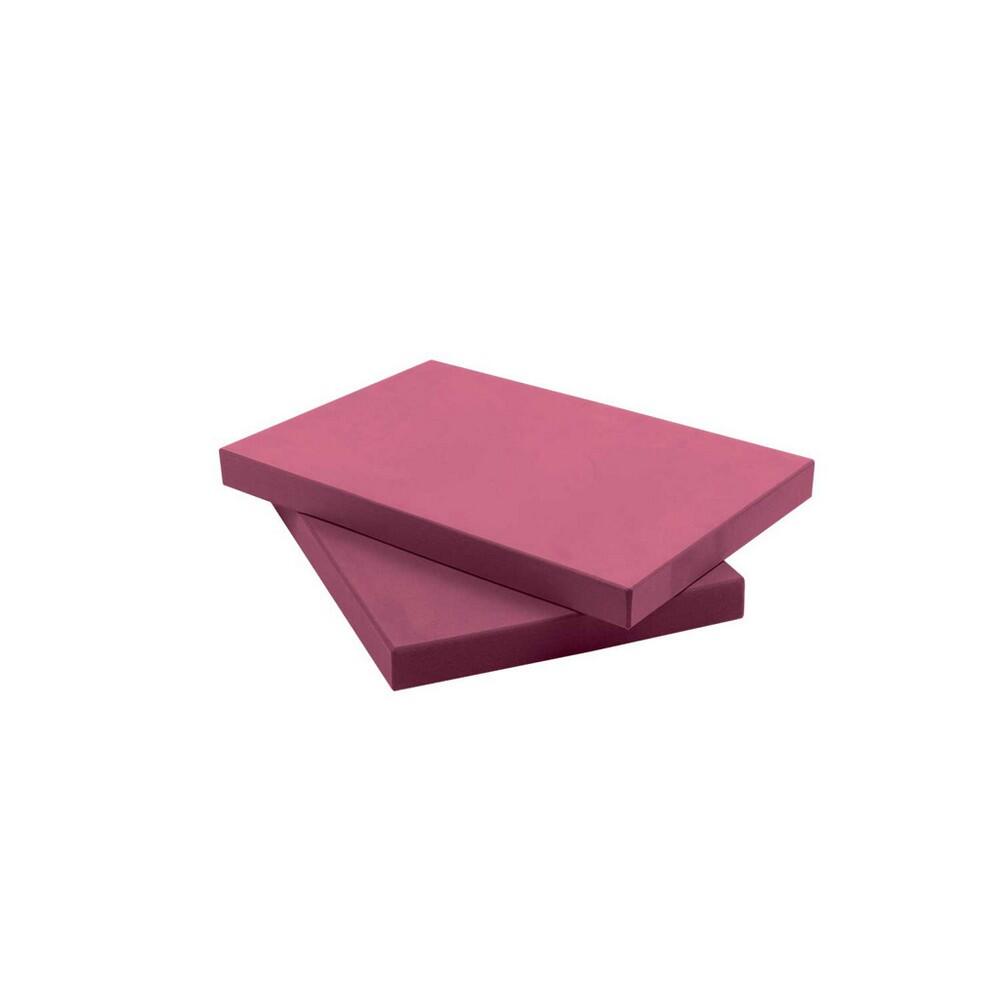 EVA Half Yoga Block (Burgundy) One Size 2/4