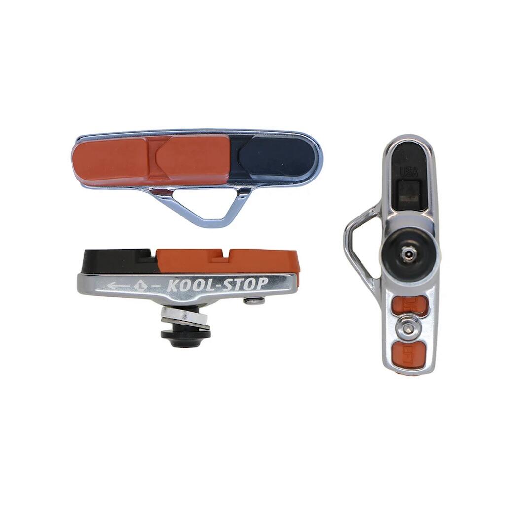 Campag Super Record Holder + Dual Compound Bicycle Brake Pad Inserts