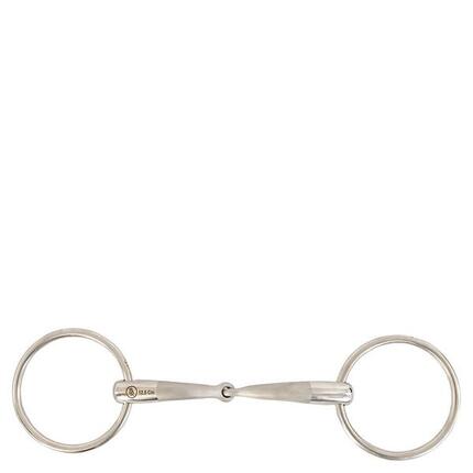 Mors 2 pierścienie proste BR Equitationisure dla konia BR Equitation Satin Sense