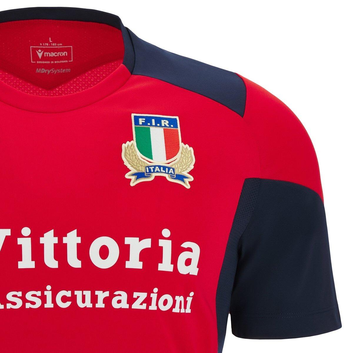 Italy FIR 23/24 Mens Rugby Player Training T-Shirt 3/5