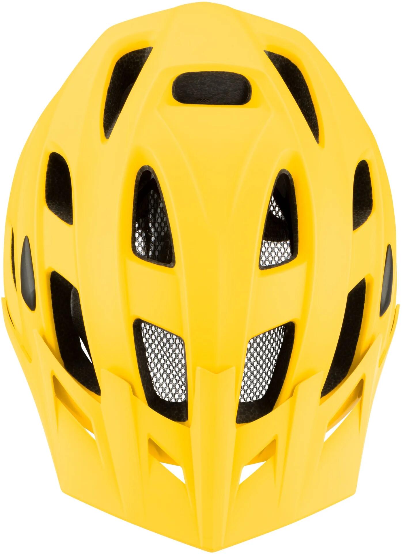 Casco da bicicletta regolabile 1936 con LED USB, giallo, L 4/5