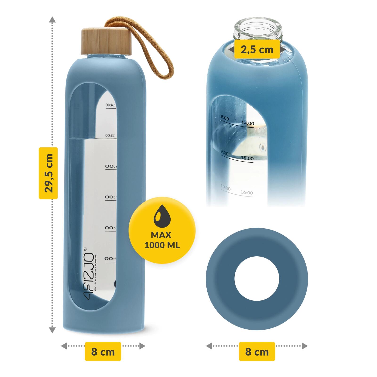 Sport Wasserflasche aus Glas 4FIZJO 1000 ml 2/7