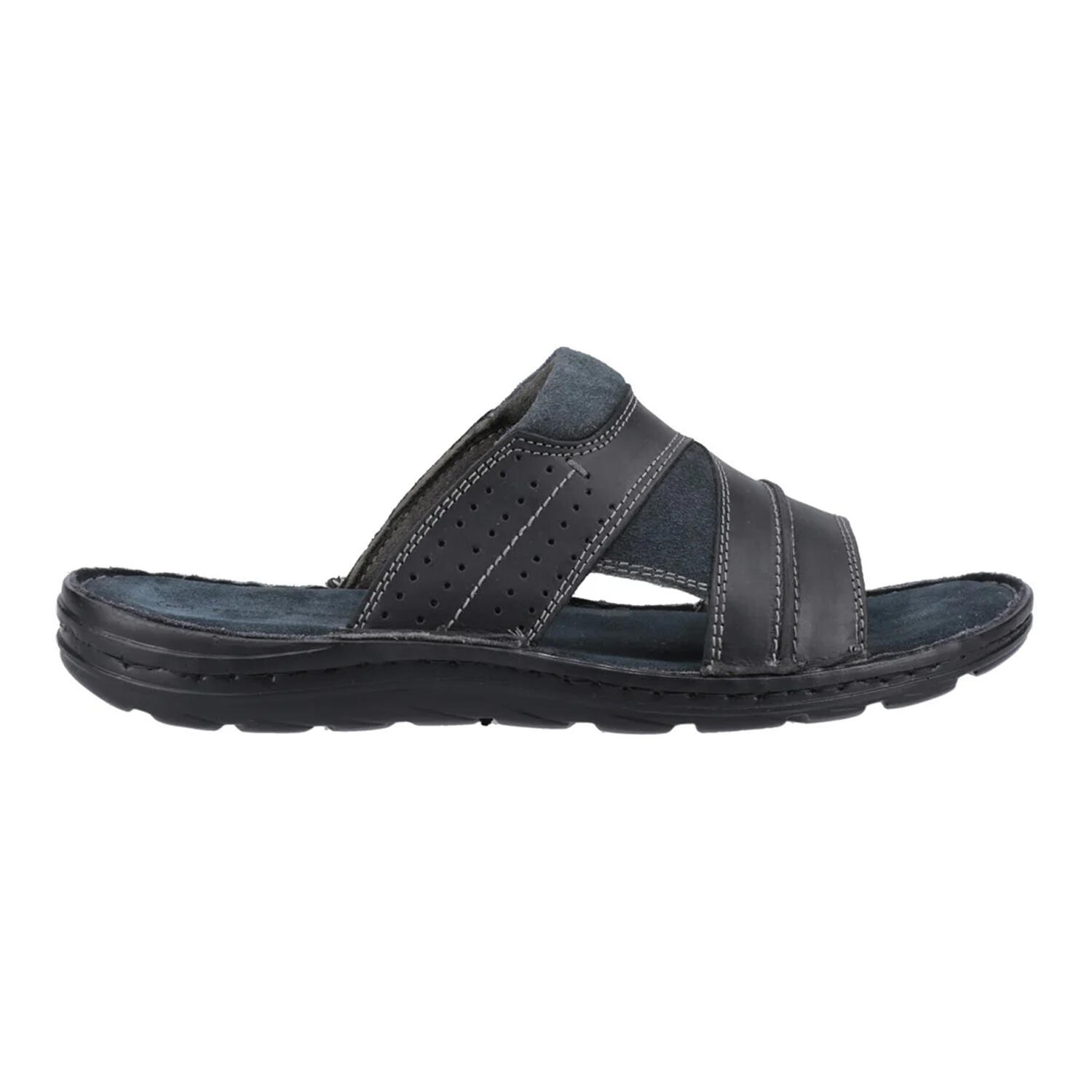 Mules "Archer", Leder Herren Schwarz 4/5