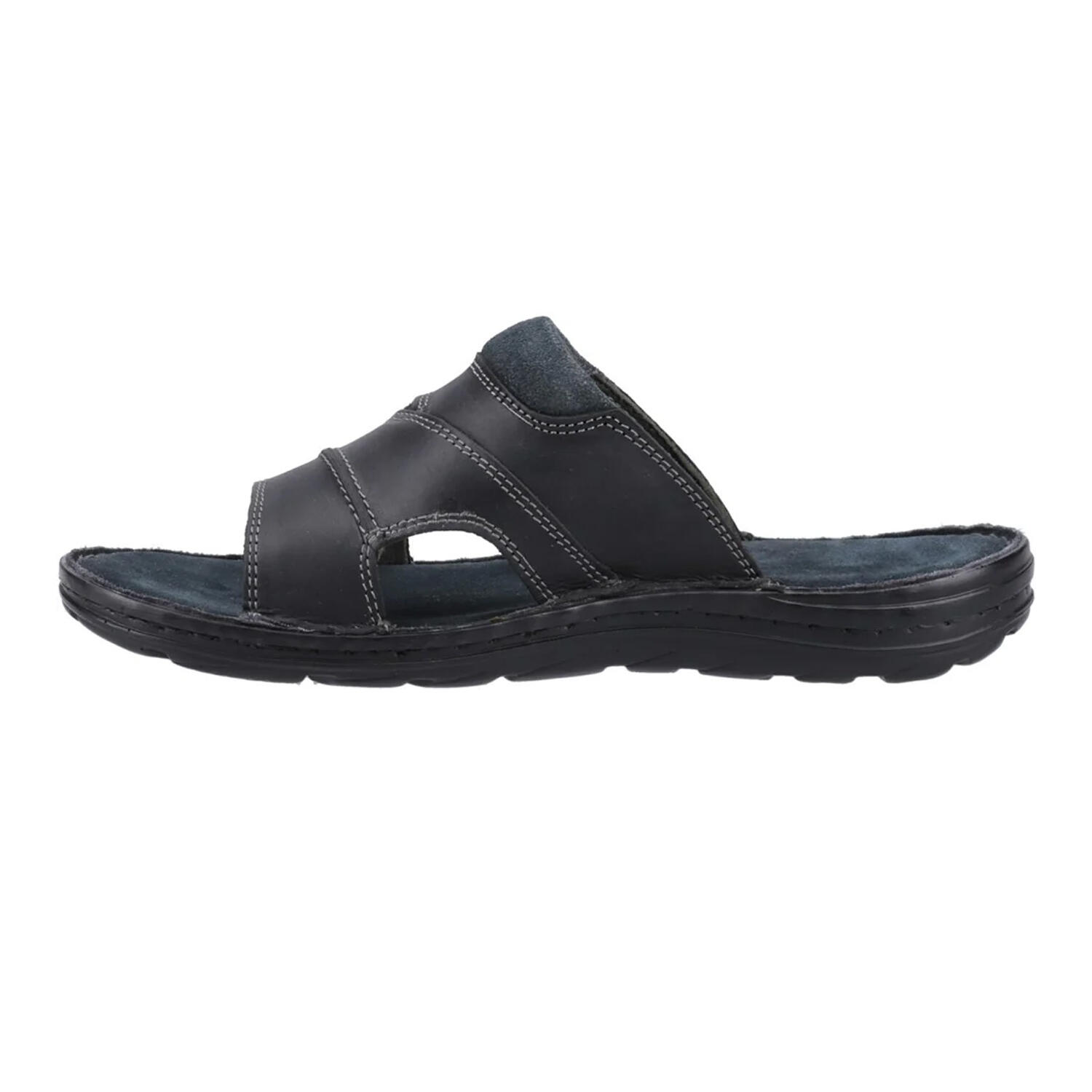 Mules "Archer", Leder Herren Schwarz 3/5