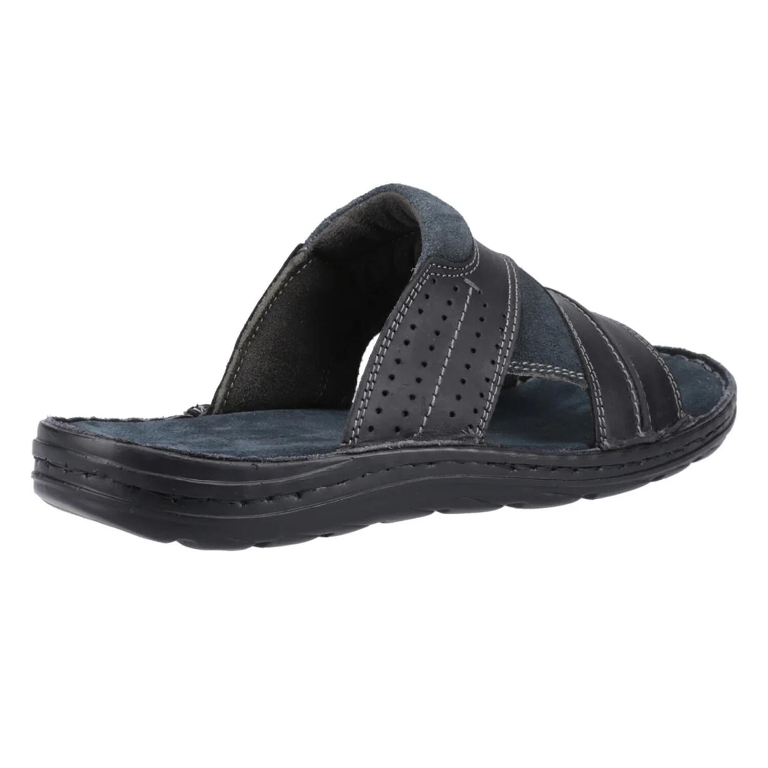Mules "Archer", Leder Herren Schwarz 2/5