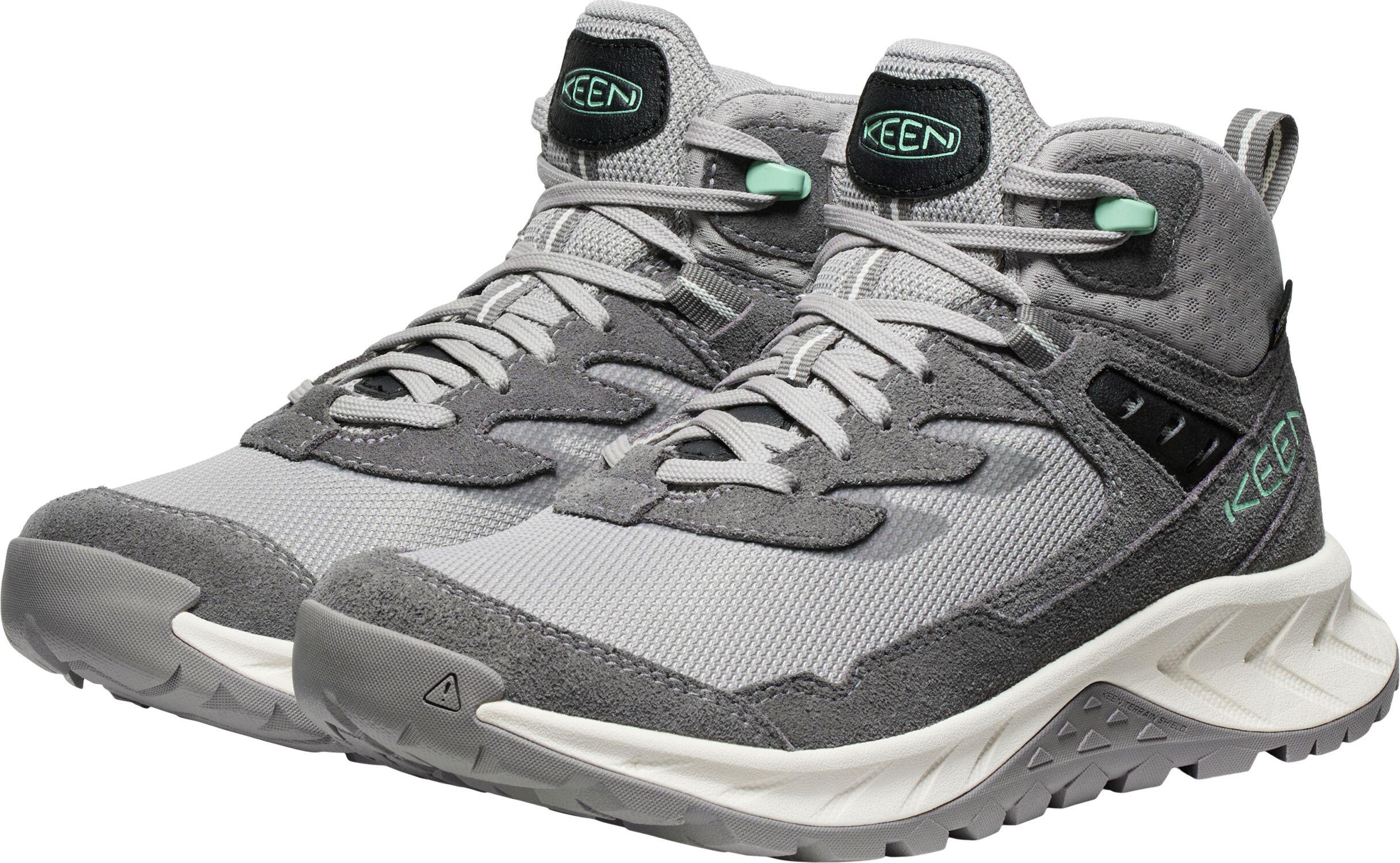 Botas de senderismo Mujer Keen HIGHTRAIL MID WP W Gris claro/Verde 3/5