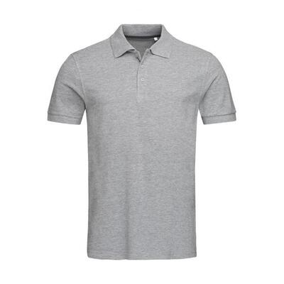 Heren lux heather poloshirt (grijze heide)