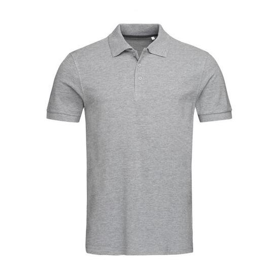 Heren Lux Heather Poloshirt (Grijze Heide)