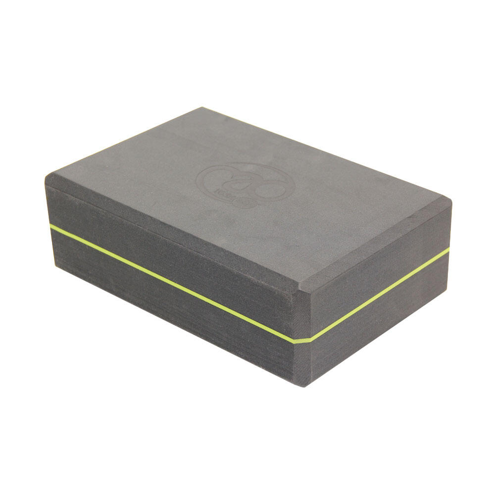 369 Yoga Block (Grey/Lime Green) 1/3
