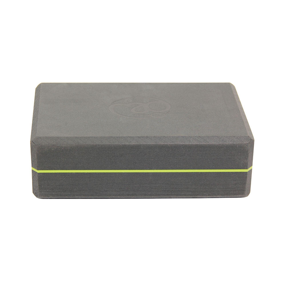 369 Yoga Block (Grey/Lime Green) 2/3