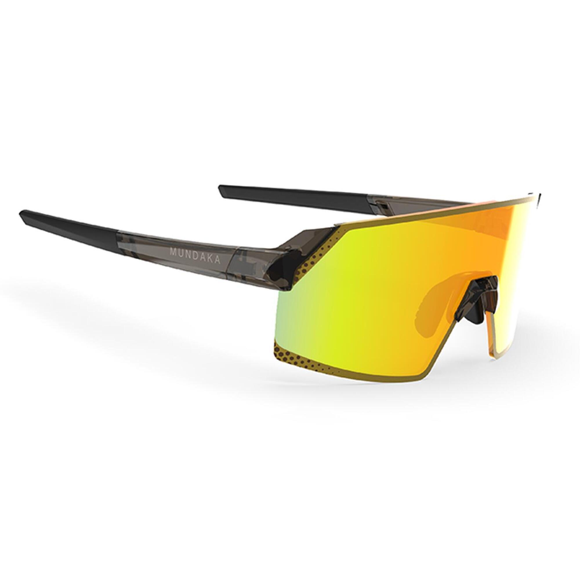 Mundaka - Lunettes De Soleil De Sport Raptor Gris , Cx Orange - Cat.3 - Mundaka - Lunettes De Soleil - Gris|orange - No Size - Decathlon