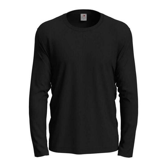 Maglietta Manica Lunga Uomo Stedman Classic Opale Nero
