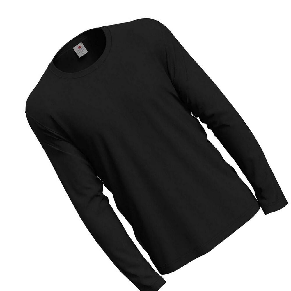 Camisola de manga comprida clássica masculina (Opala Negra) 2/2