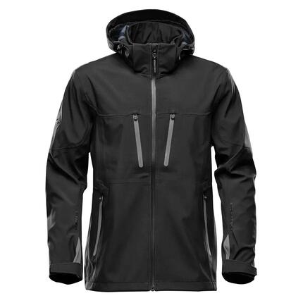 Veste Softshell PATROL Homme (Noir / Rouge Vif)