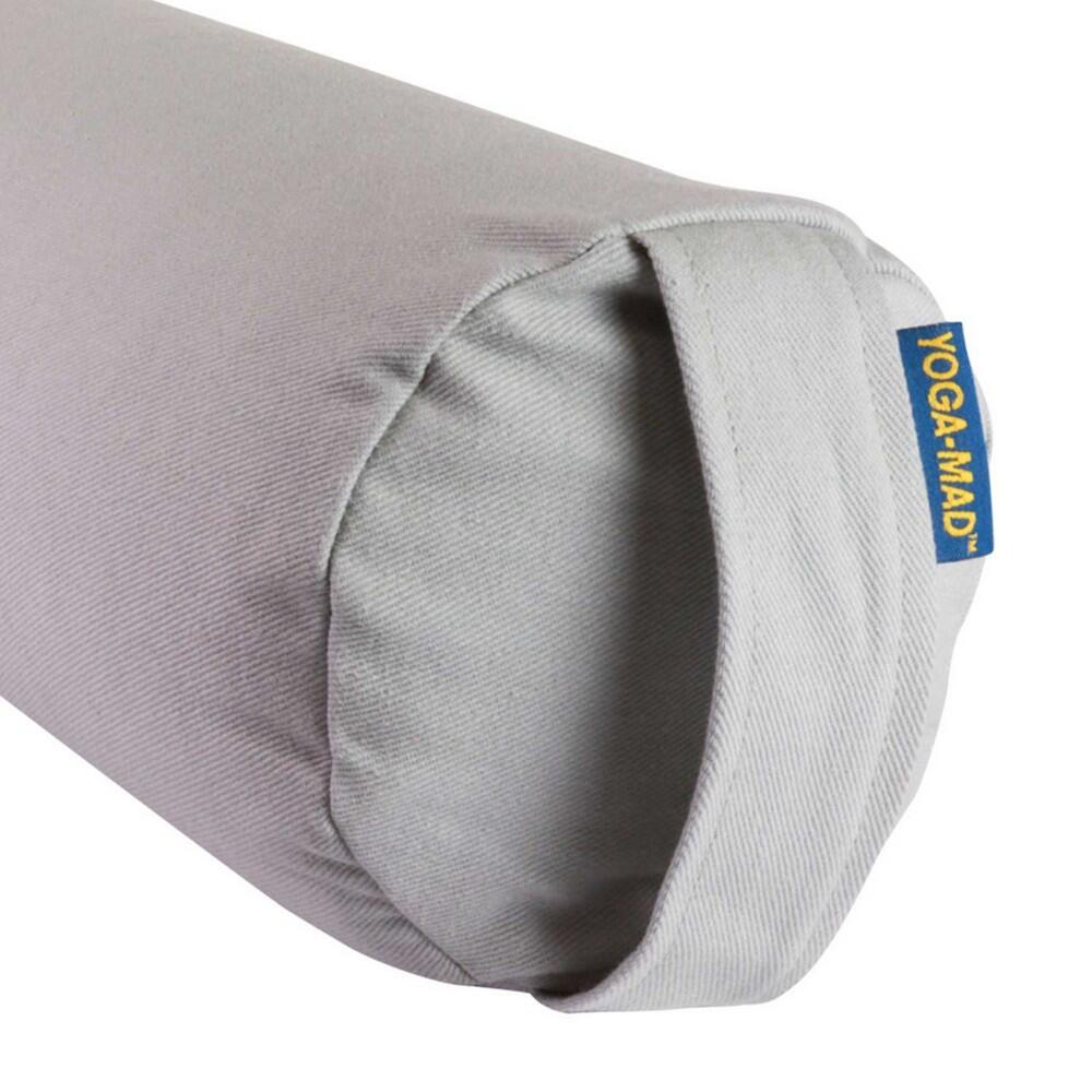 Buckwheat Mini Yoga Bolster (Grey) 3/3