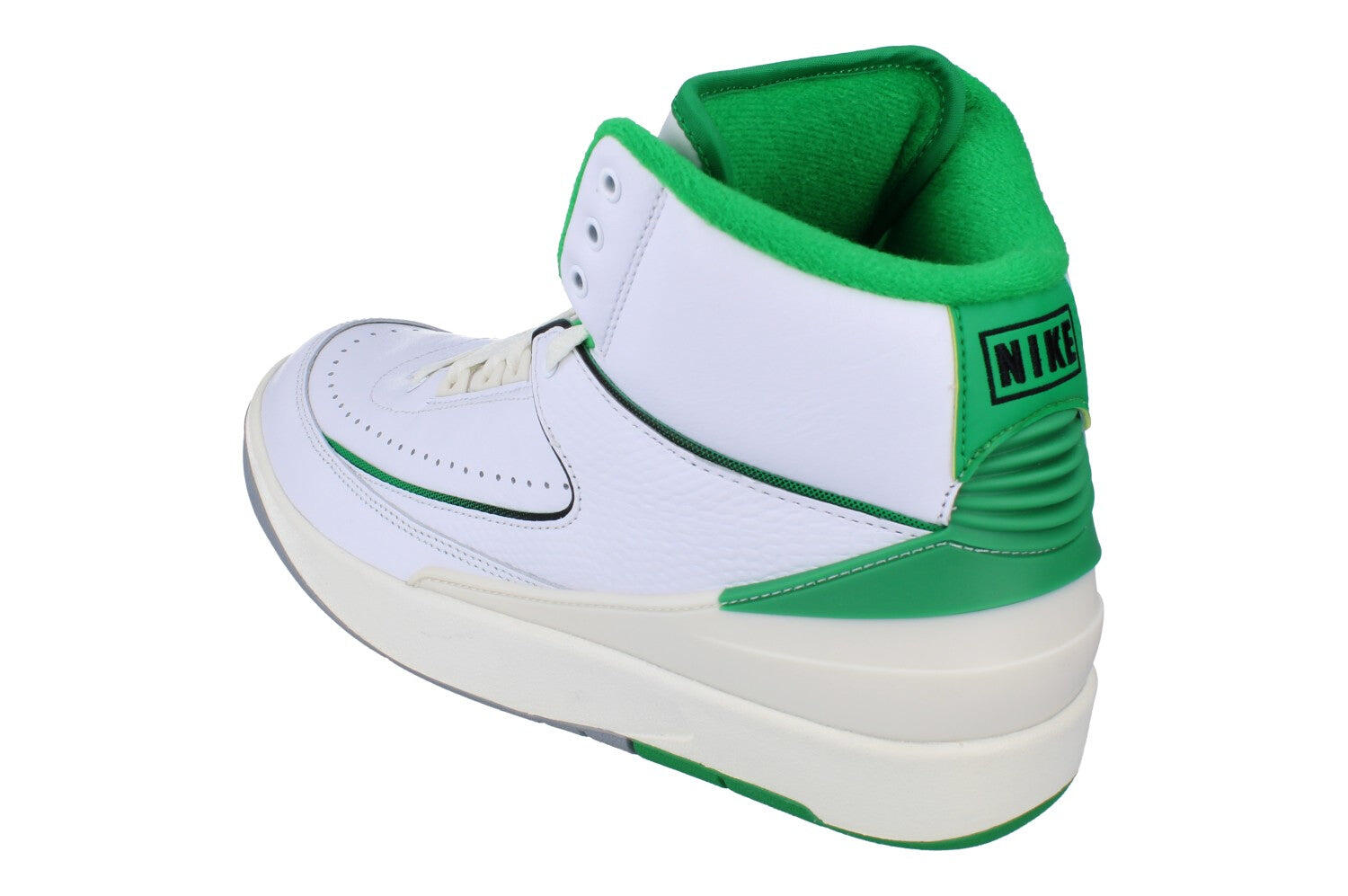 Air Jordan 2 Retro Lucky Green Blanc Dr8884-103 2/5
