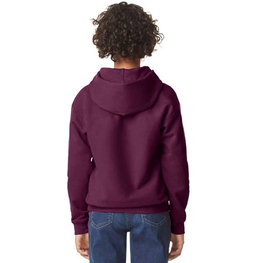 Felpa Con Cappuccio Peso Medio Bambini Gildan Softstyle Marrone 2/3