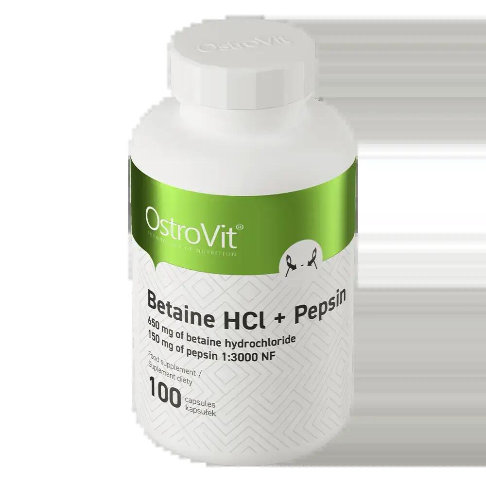 OstroVit Betaine HCl + Pepsin 100 kapszula 2/3