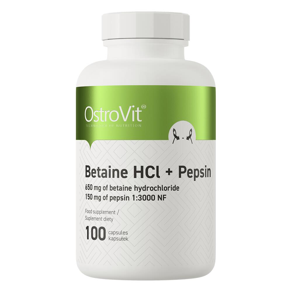 OstroVit Betaine HCl + Pepsin 100 Caps