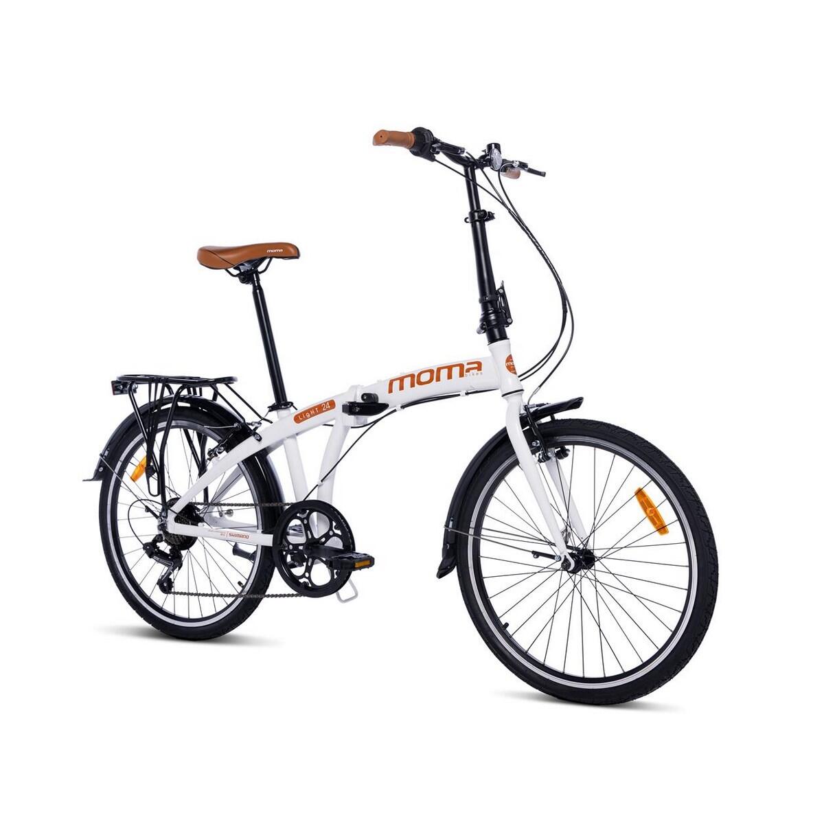 MOMA BIKES Folding fiets, LIGHT 24“, Aluminium 7 versnellingen, Comfortzadel