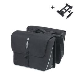 Sac à Dos Double Basil Forte 35L - Noir, Idéal pour le Vélo