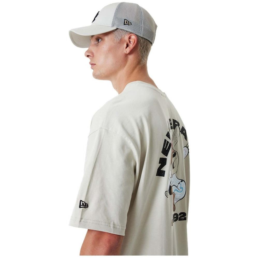 T-Shirt New Era Oversize Beige Unisex 4/5