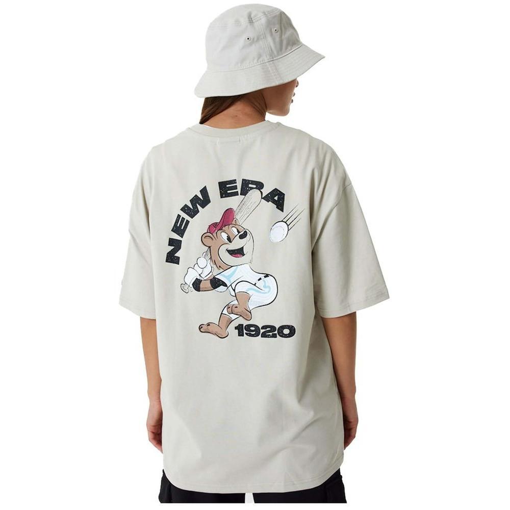 T-Shirt New Era Oversize Beige Unisex 3/5
