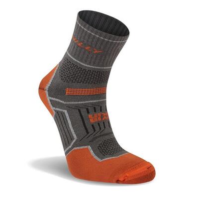 Hilly twinskin anklet - oranje/grijs - dubbellaags anti-blaar sokken