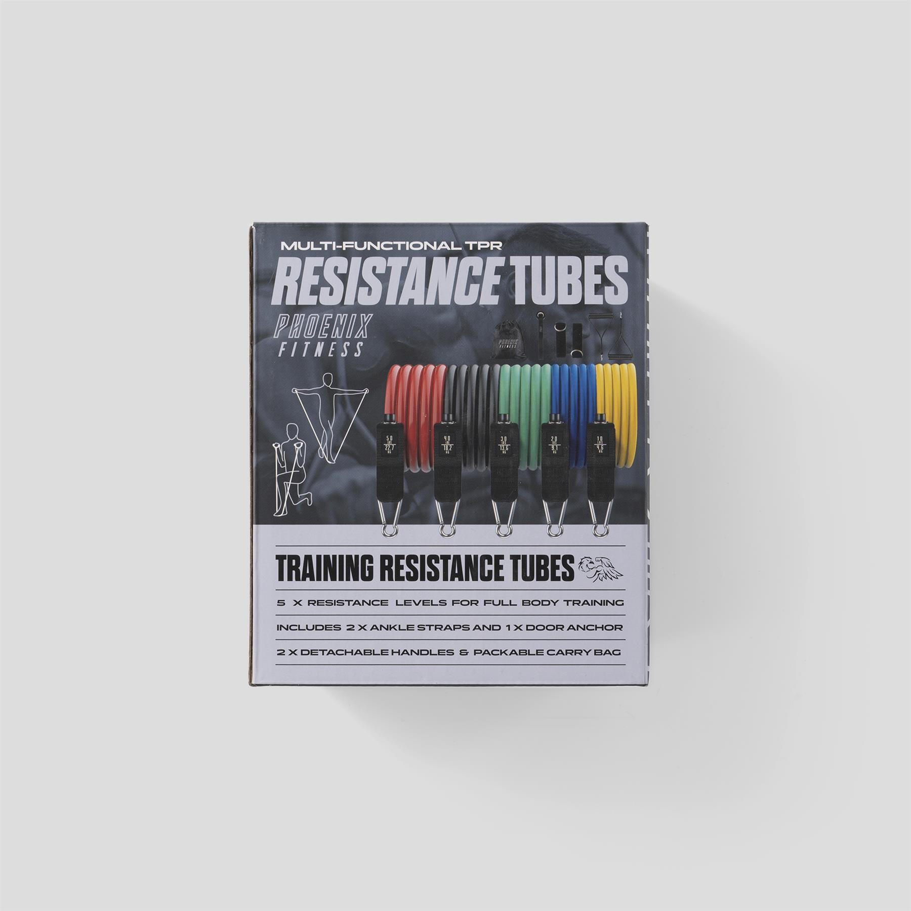 Phoenix Fitness Resistance Bands - Bright 3/6