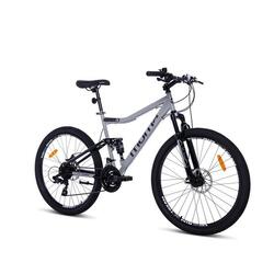 Vélo VTT ROCK 26" FS, SHIMANO 21v, Freins a disques & Full Suspension