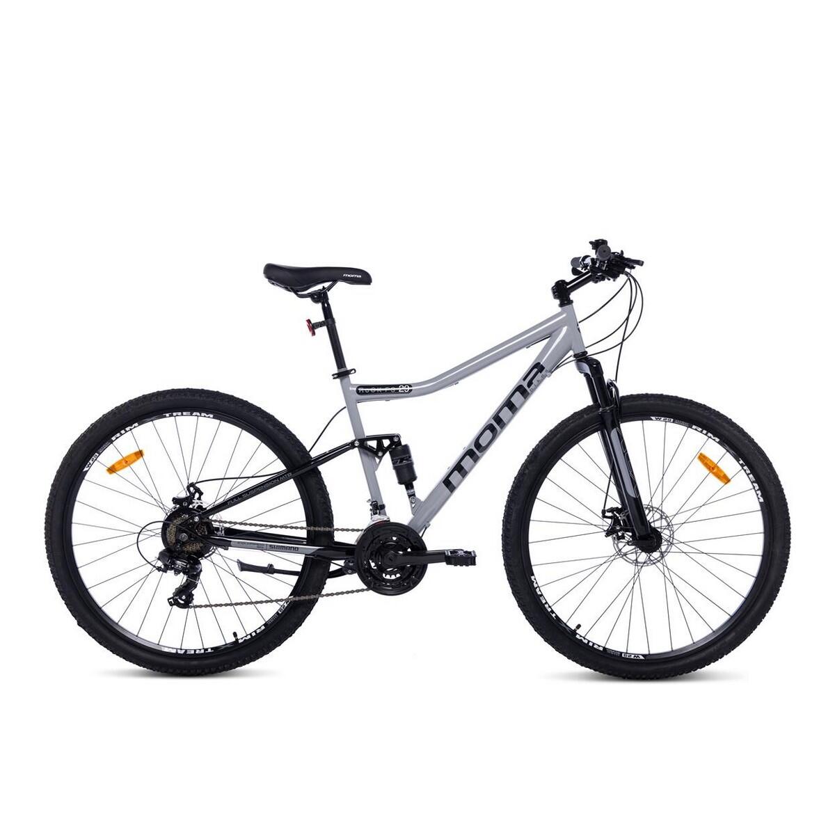 MOMA BIKES Bicicleta ROCK 29"FS, 21 Velocidades SHIMANO, Freios a Disco, Suspensão Total