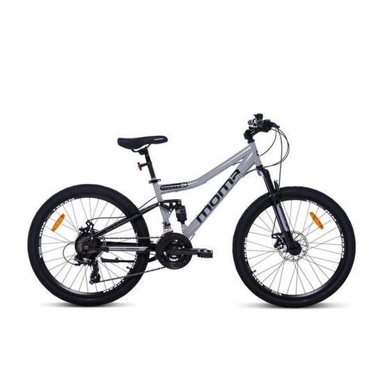 Bicicletta MTB JuniorROCK 24"FS SHIMANO 21V Freni a DiscoDoppie sospensioni