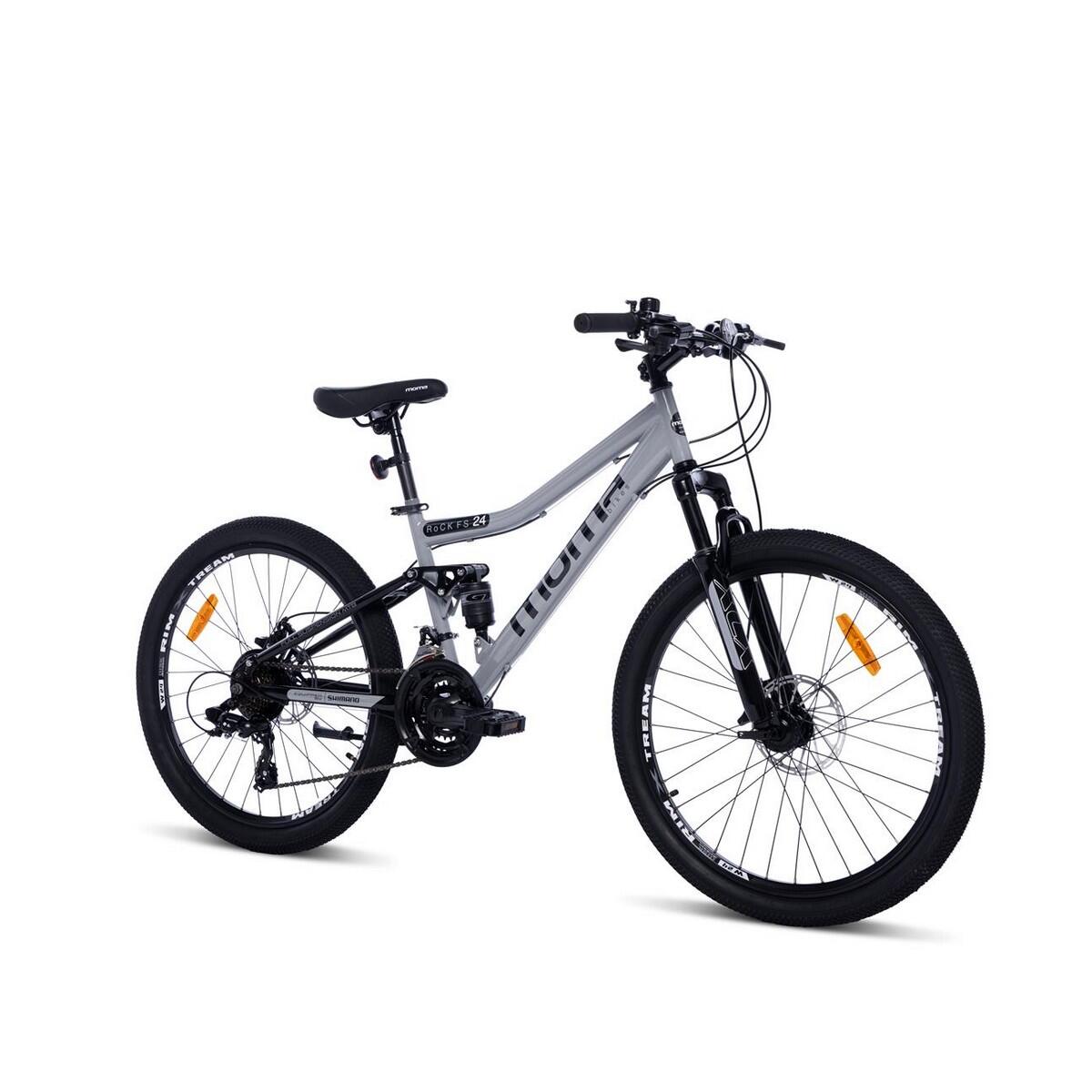 MOMA BIKES MTB Junior ROCK 24“ FS, Moma Bikes, SHIMANO 21 versnelling, Dubbele vering