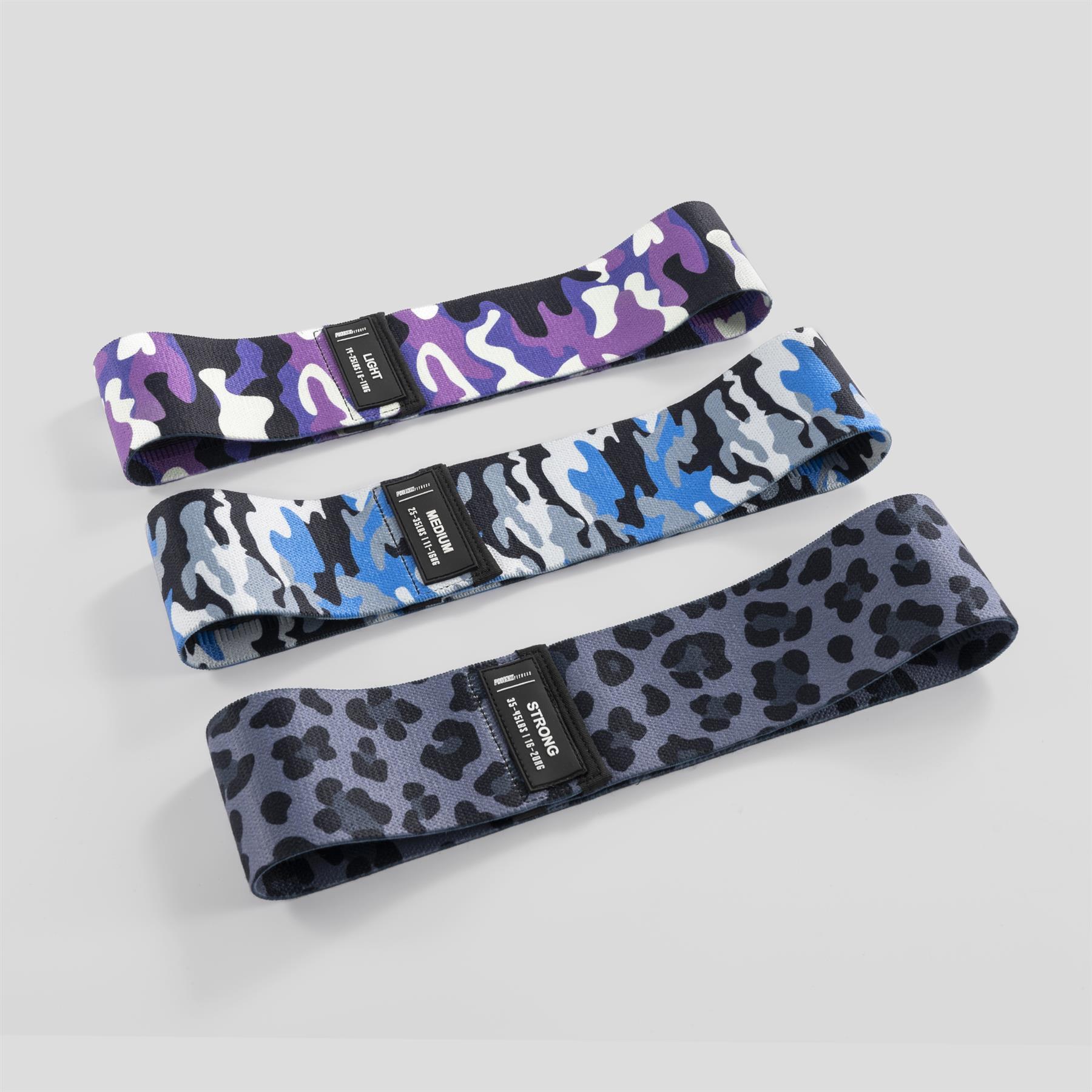 PHOENIX FITNESS Phoenix Fitness Fabric Resistance Bands -  Camouflage