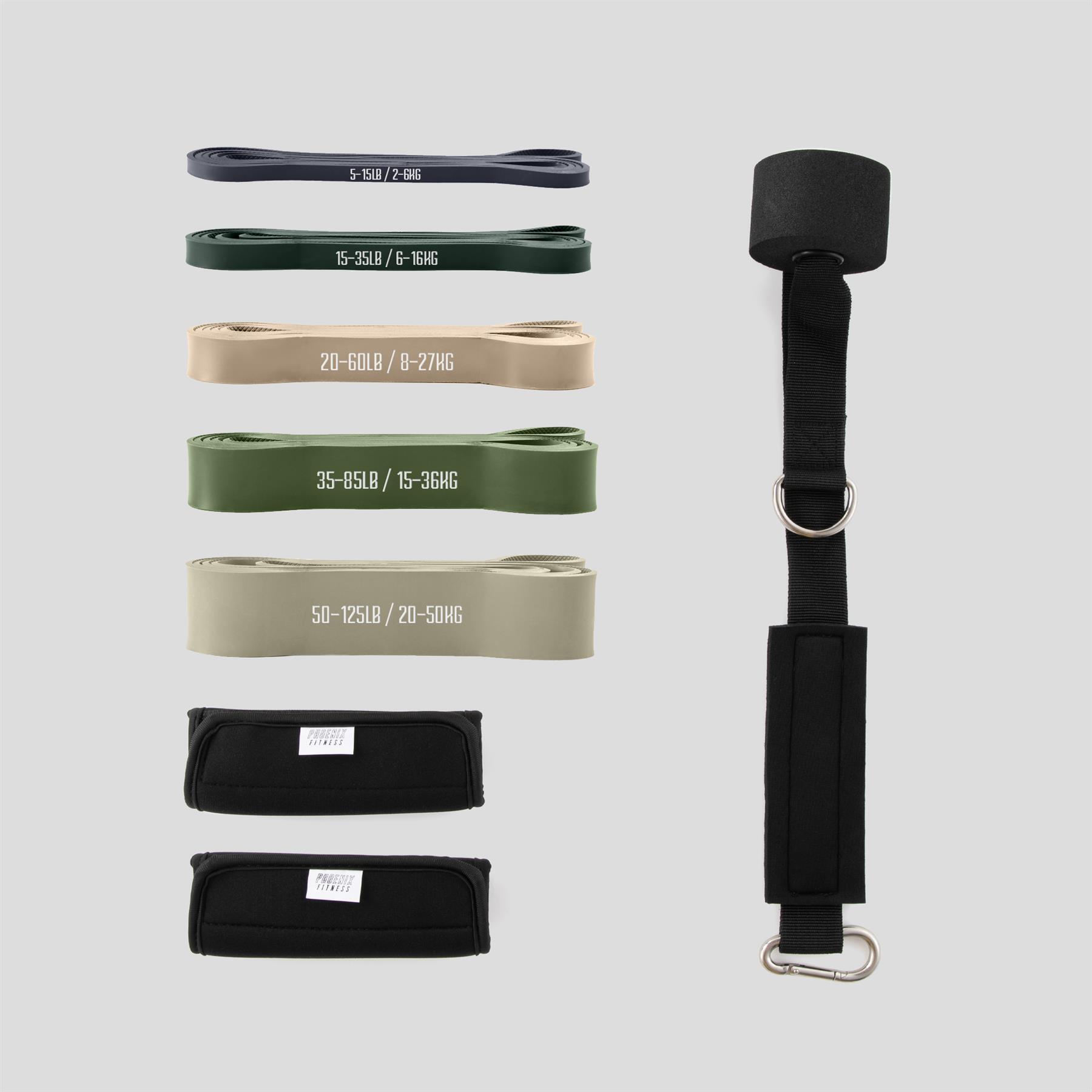 Widerstandsbänder Set Für Klimmzug-Training Army 3/10