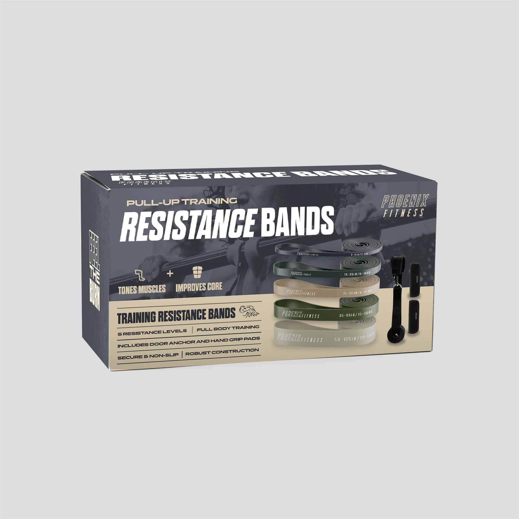 Widerstandsbänder Set Für Klimmzug-Training Army 5/10